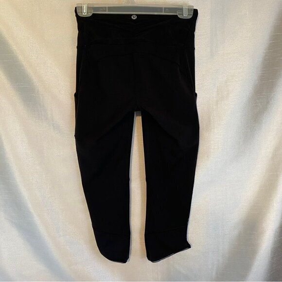 Lululemon Goal Crusher Crop Black  Size 4 - Picture 12 of 16